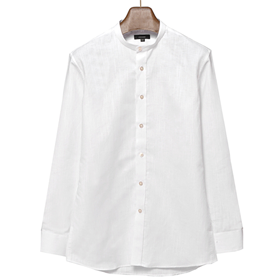 Linen 60&#039;s china shirts (White)[MADE BY ONESOME]