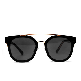 A-03 Double gold sunglasses (black)[UV400 자외선차단 렌즈]