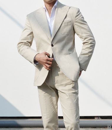 Dean cotton suit (ivory)
