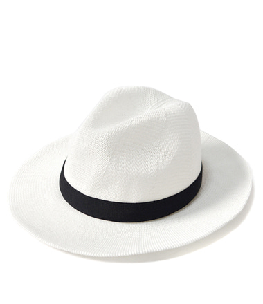 Minimal panama hat (White) 