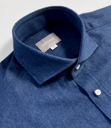 NO.6 샴브레이 코튼 셔츠 (Blue)